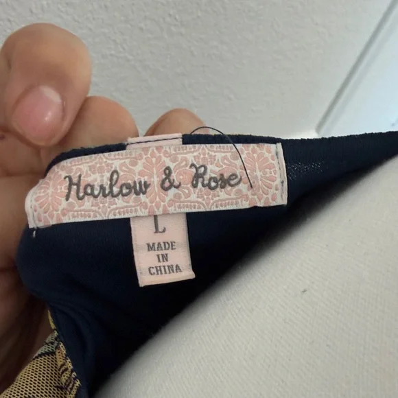 Floral Wrap overlayed Maxi Dress 3/4 sleeve in Teal and Mustard✨Large - Picture 6 of 8